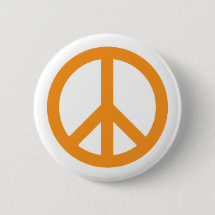 Fredsymbol - orange knapp