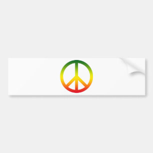 Fredsymbol Rasta Bildekal