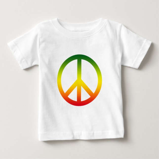 Fredsymbol Rasta T Shirt (Framsida)
