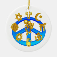 Fredsymbol som förenar alla världsreligioner