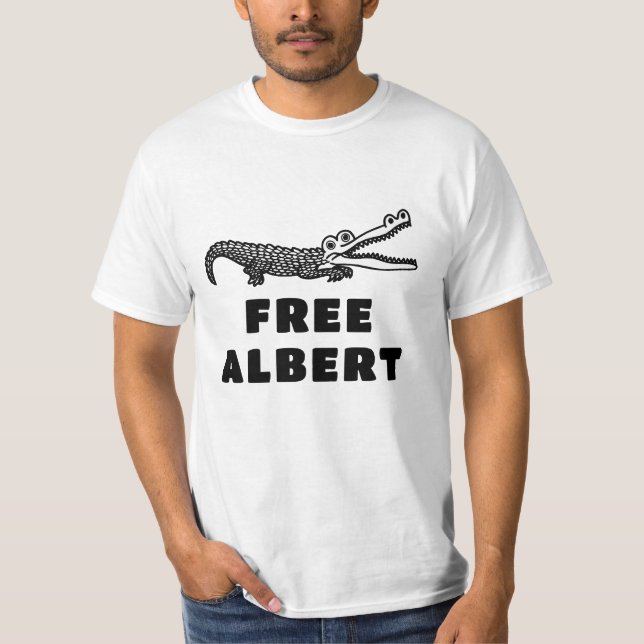 Free Albert the Alligator T Shirt (Framsida)