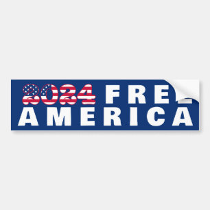 Free America Bumper Sticker Bildekal