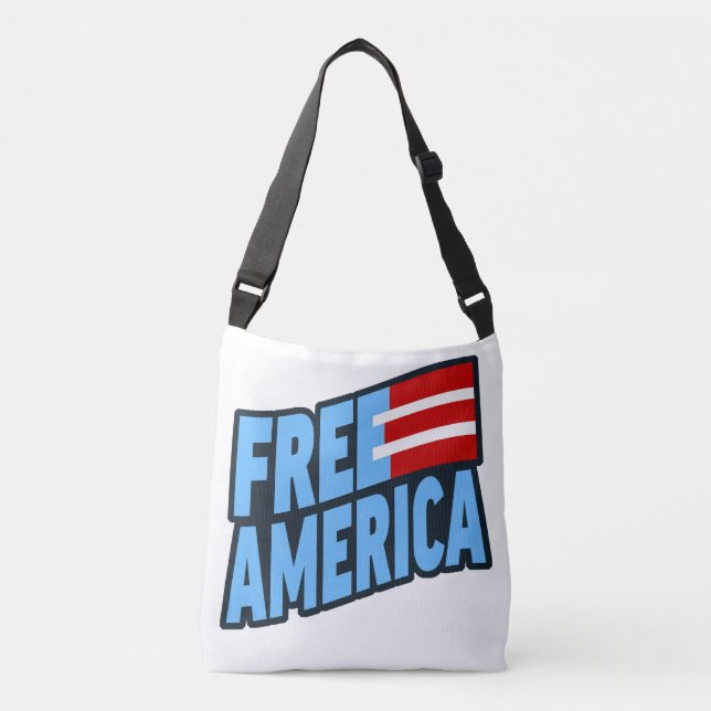 Free America Crossbody Bag Axelväska (Framsida)