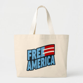 Free America Jumbo Tote Tygkasse
