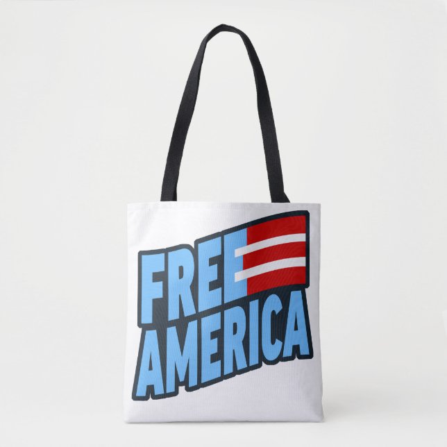 Free America Tote Tygkasse (Framsida)