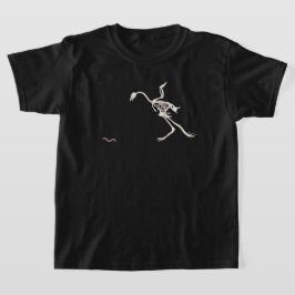 Free and Happy Chicken Skeletal T Shirt
