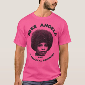 Free Angela Davis Civil Högers Warrior Tribute T Shirt