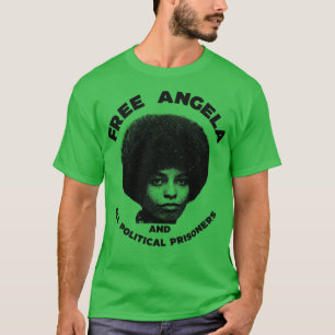 Free Angela Davis Civil Högers Warrior Tribute T Shirt