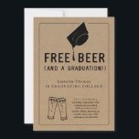 Free Beer Funny 2025 Studentfest Inbjudningar<br><div class="desc">Fritt öl (och en Studenten!) - Lustigt inbjudningsord för en roligt studentfest. Öllteckningen är handdragen på en underbart rustik kraftsbakgrund. Samordning av OSA,  information,  register,  tackkort och andra artiklar finns i Rustic Brewery Line Art-samlingen i min butik.</div>
