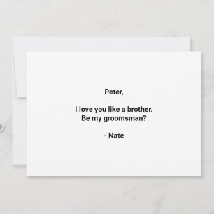 Free Beer Funny Groomsman Frieri