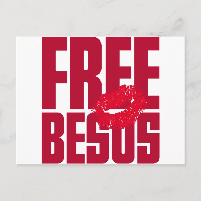 Free Besos Vykort (Framsida)