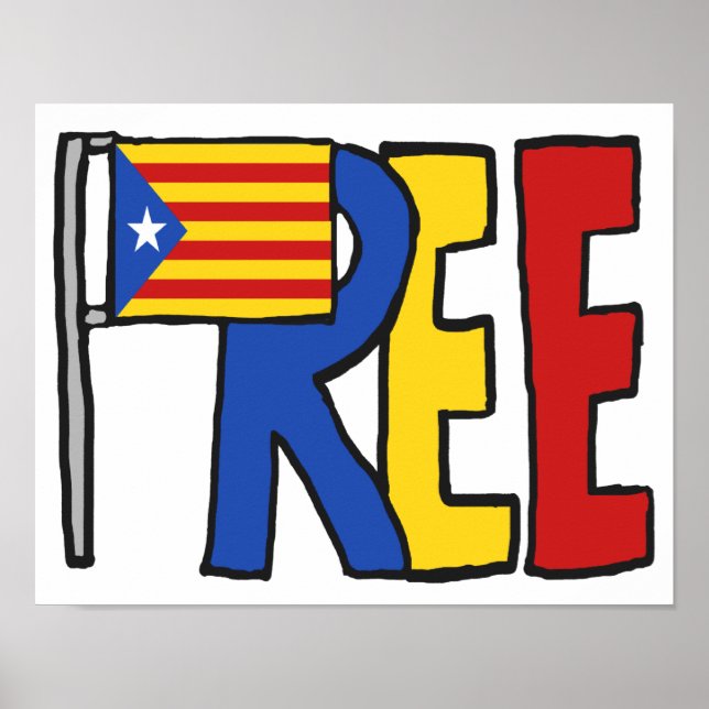 Free Catalan Independence Poster (Framsidan)