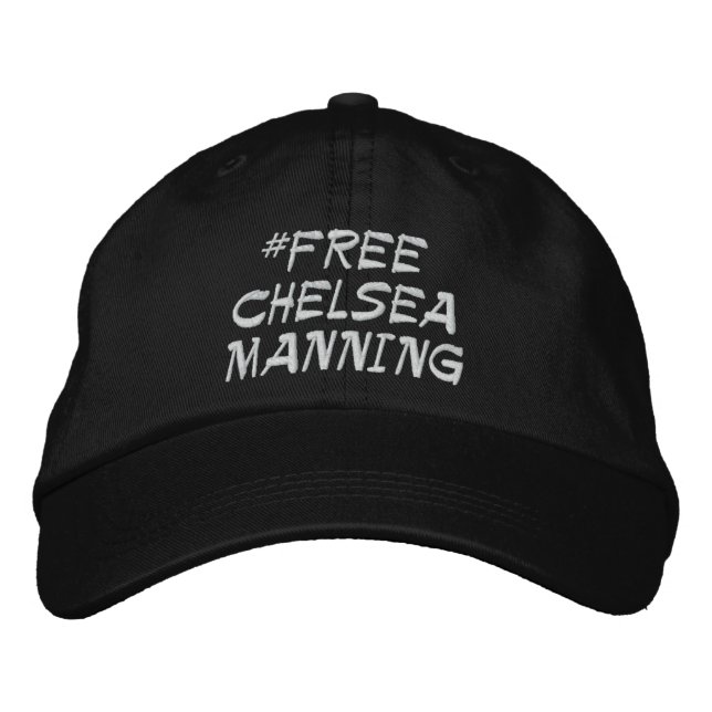 Free Chelsea Manning hat Broderad Keps (Framsida)