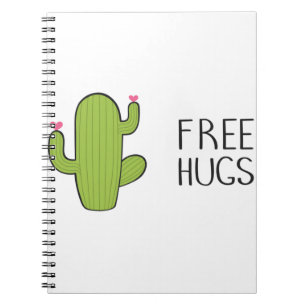 Free Cute HUGS, Lunt Fånig Hugger Anteckningsbok