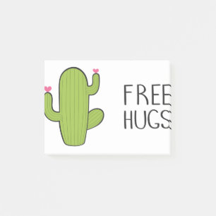 Free Cute HUGS, Lunt Fånig Hugger Post-it Block