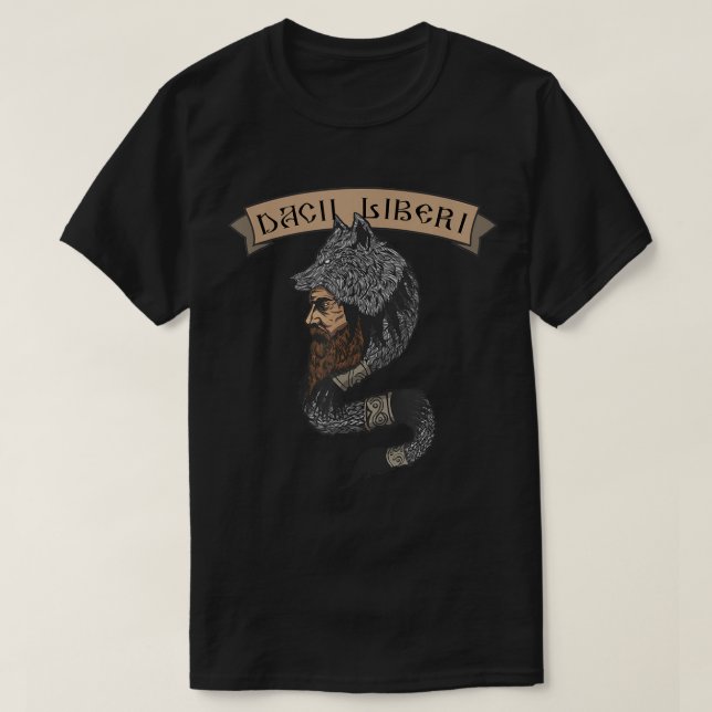 Free Dacians Dacii Liberi Decebal Varg Flagga Daci T Shirt (Design framsida)