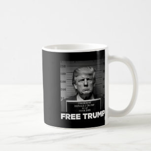 Free Donald Trump Mugshot Kaffemugg
