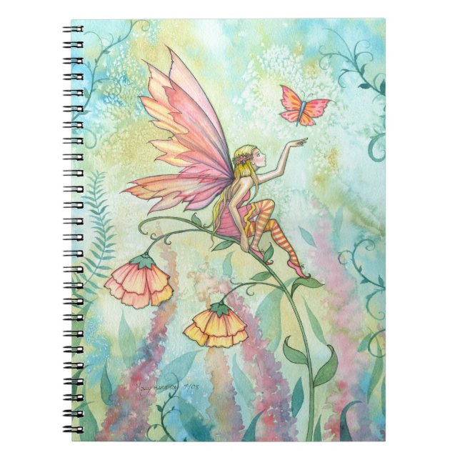 Free Fairy and Butterfly Art by Molly Harrison Anteckningsbok (Framsidan)