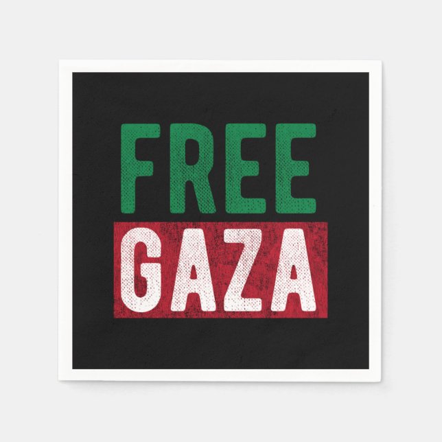 Free Gaza Palestine Pappersservett (Framsidan)