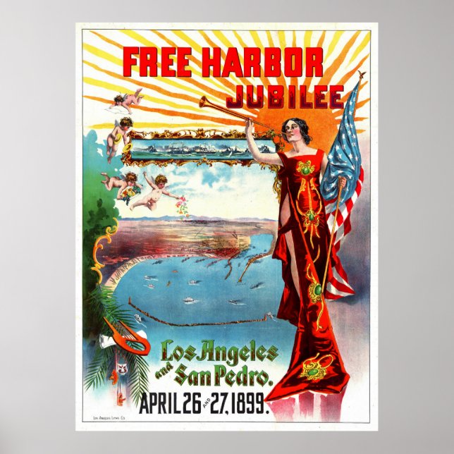 Free Harbour Jubilee 1899 Poster (Framsidan)