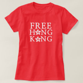 Free Hong Kong med orkidéblomma T Shirt
