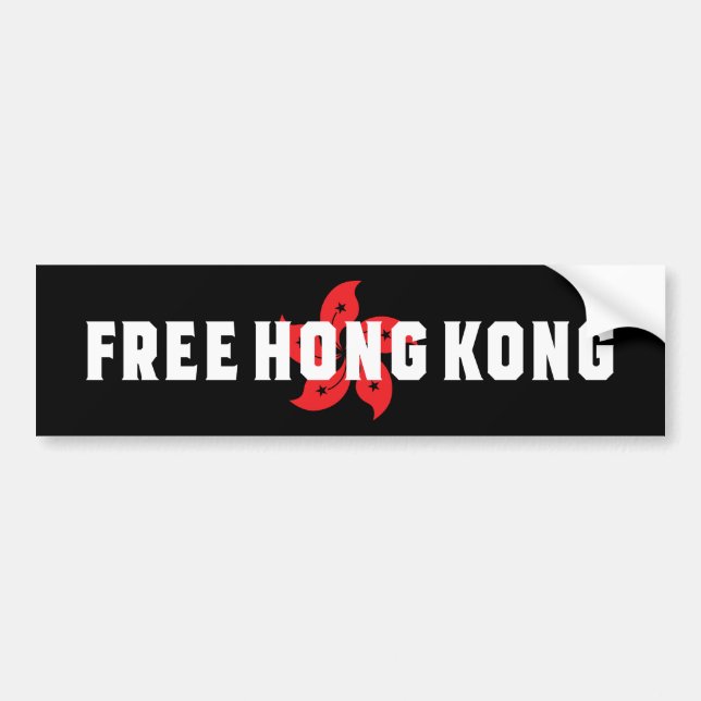 Free Hongkong Bildekal (Framsidan)