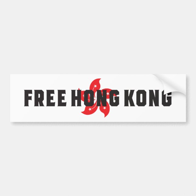 Free Hongkong Bildekal (Framsidan)