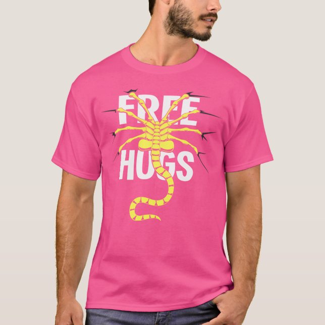 Free Hugs - Alien T Shirt (Framsida)