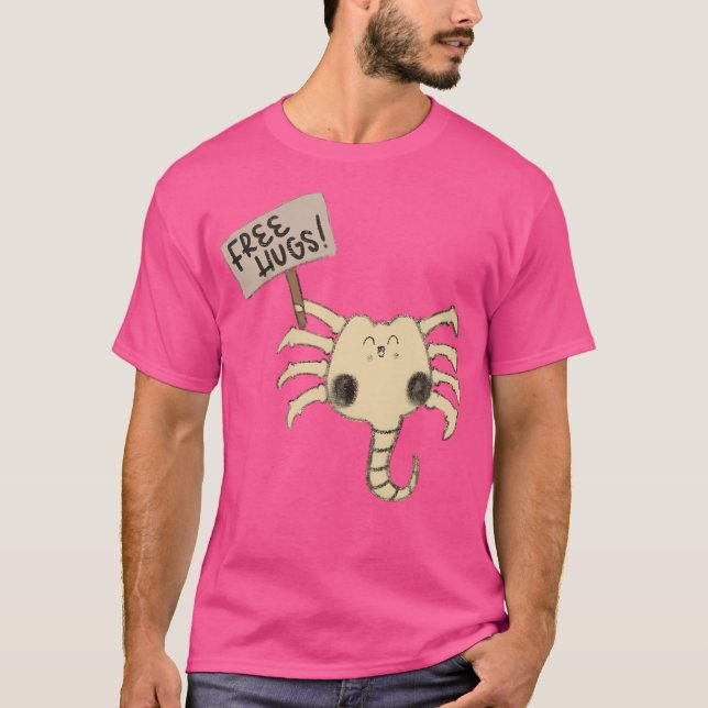 Free Hugs Ansikte Kramare T Shirt (Framsida)