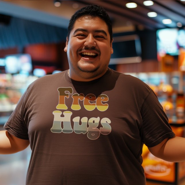 Free Hugs Bear Rand T Shirt (Skapare uppladdad)