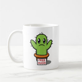Free Hugs Cactus Coffee Mugg - Funny Succulent Kär