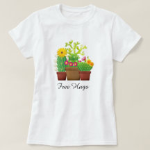 Free Hugs Cactus Garden Women's White T-Shirt