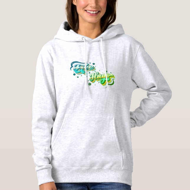 Free Hugs - Funky Grönt Edition T Shirt (Framsida)