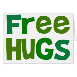 Free Hugs Hälsningskort