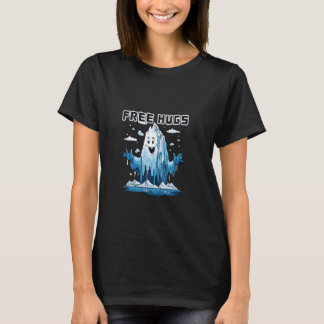 Free Hugs Iceberg Tecknad Smile T Shirt