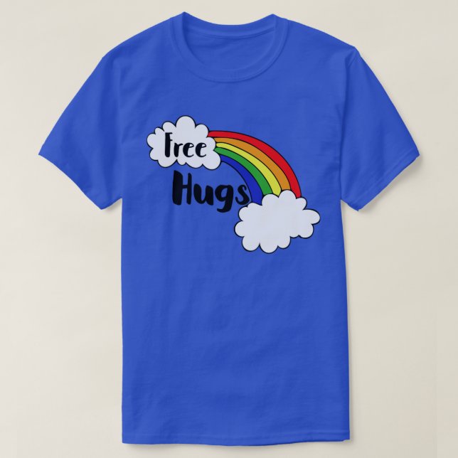 Free Hugs Rainbow T Shirt (Design framsida)