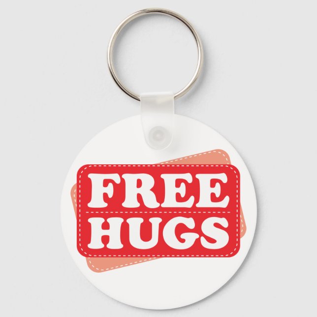 Free Hugs - Red Nyckelring (Framsida)