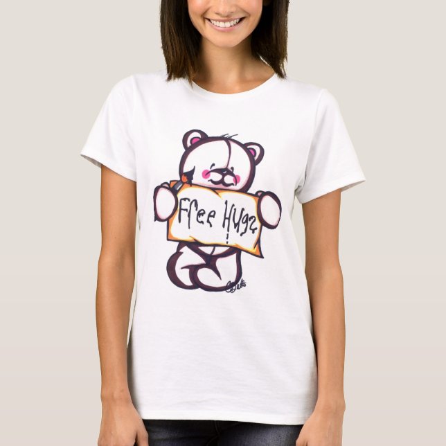 Free Hugs Ringer T T-shirt (Framsida)