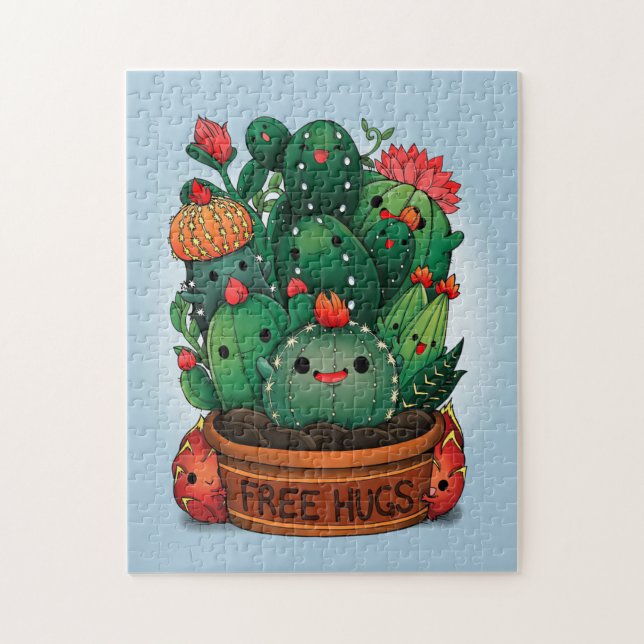 Free Hugs Succulents Pussel (Vertikal)