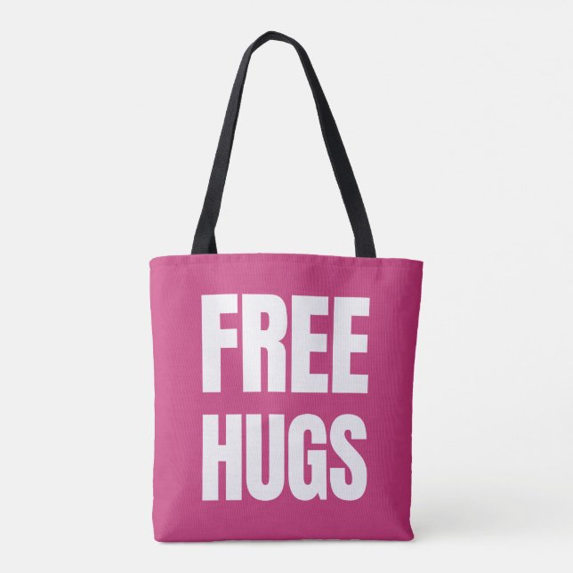 Free Hugs Tote bags Tygkasse (Baksida)