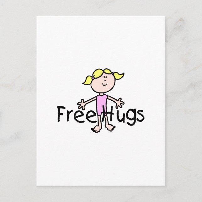 Free Hugs Vykort (Framsida)