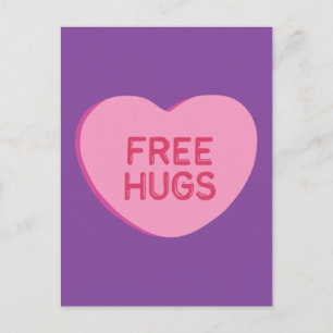 Free Hugs Vykort