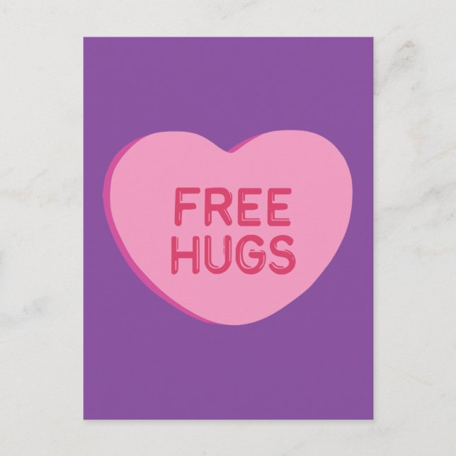 Free Hugs Vykort (Framsida)
