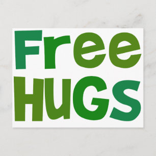 Free Hugs Vykort