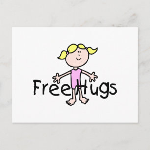 Free Hugs Vykort
