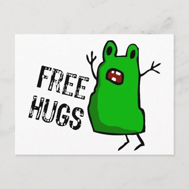 Free Hugs Vykort (Framsida)
