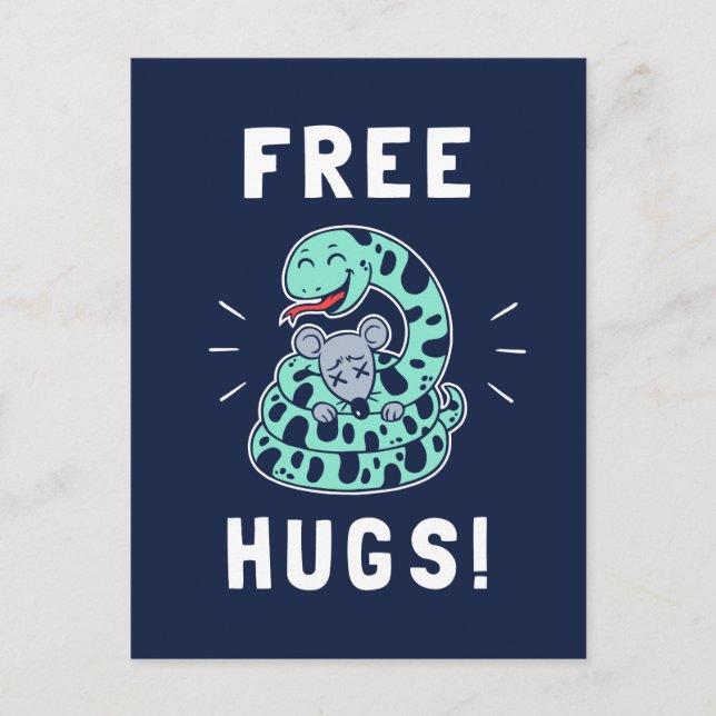 Free Hugs Vykort (Framsida)