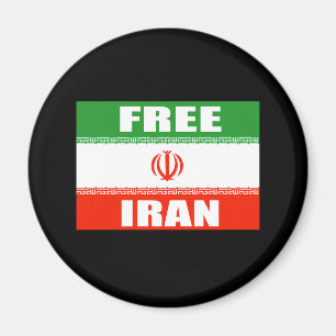 FREE IRAN Flagga Magnet