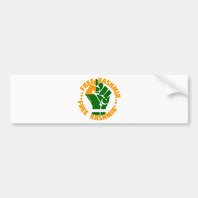 Free Kashmir Bildekal (Framsidan)