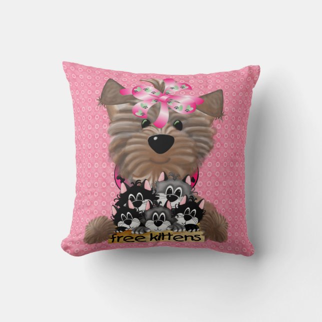 Free Kittens American MoJo Pillow Kudde (Framsida)